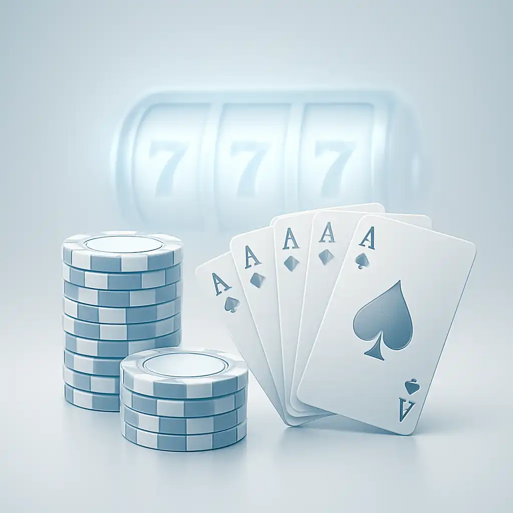 Winsroyal Casino Willkommensbonus Illustration mit Karten und Chips